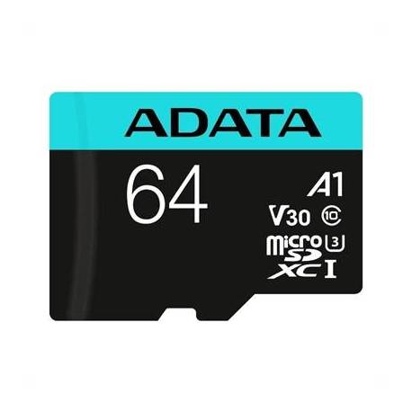 ADATA microSDXC/SDHC UHS-I U3 64GB c/adapt