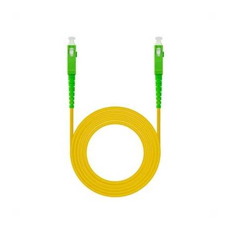 Nanocable Cable fibra SC/APC LSZH Amarillo 1m