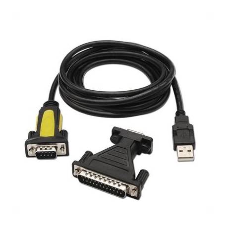 Nanocable Adaptador Usb a Serie DB9M/25H