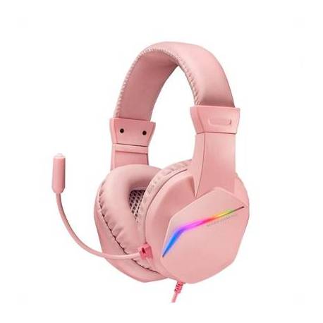 MARS GAMING Auricular+mic MH122 Rosa