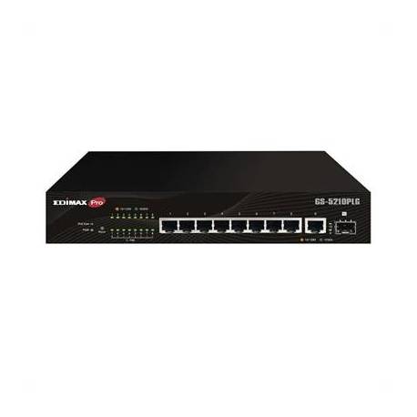 Edimax GS-5210PLG Switch 10xGbE LR PoE+ (1xSFP)
