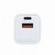 Coolbox Cargador Gan 20W USB-C/USB-A PARED