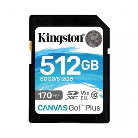 Kingston Canvas Go! Plus SD 512GB class 10 U3 V30