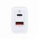Coolbox Cargador Gan 30W USB-C/USB-A PARED