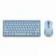 NGS KIT TECLADO Y RATON MULTIFUNCION RECARG AZUL