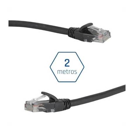iggual Latiguillo CAT6 UTP LSZH 2 metros negro