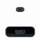 Nanocable Conversor USB-C/M a HDMI/H Negro 15cm