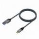 Aisens Cable USB 3.1 Gen2 Alu 3A CM-AM Gris 2.0M
