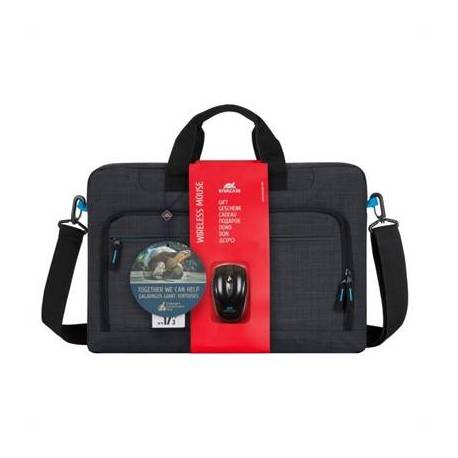 RIVACASE 8058 Bundle maletín 17,3' + ratón inal.
