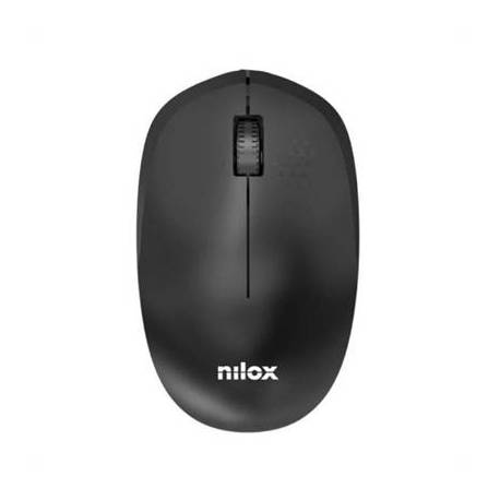 Nilox Ratón Wireless, 1000 DPI, 3 botones, Negro
