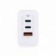 Coolbox Cargador Pared GAN 65W USB-C/USB-C/USB-A