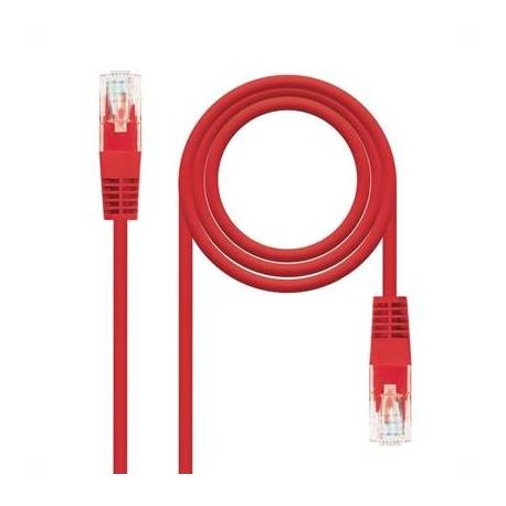Nanocable Latiguillo RJ45 CAT.6 UTP Rojo, 3.0 M