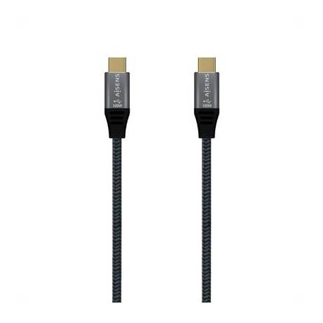 Aisens Cable USB3.2 Gen2X2 5A E-Mark CM-CM Gris 2M