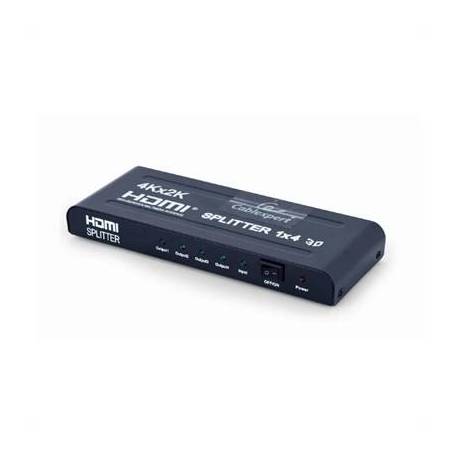 Gembird Divisor de HDMI 4 Puertos Negro