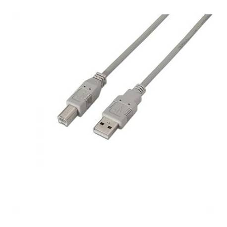Aisens Cable USB 2.0 impresora A/M-B/M beige 1.8m