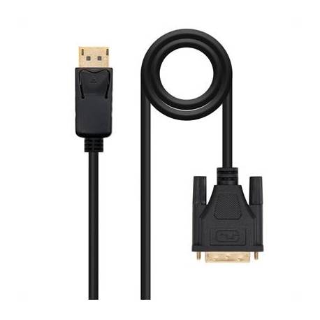 Nanocable Cable Conversor DP a DVI 1 M Negro