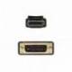 Nanocable Cable Conversor DP a DVI 1 M Negro