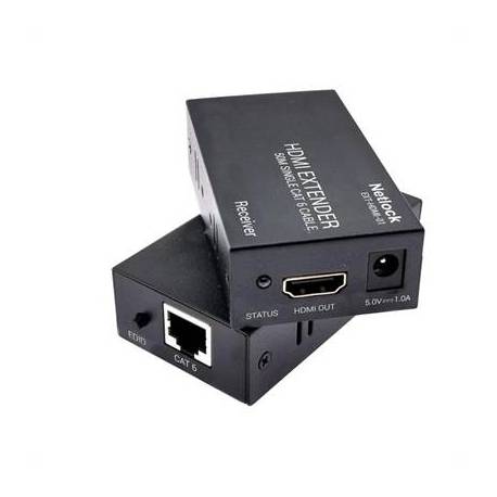 Netlock Extensor HDMI por RJ45 CAT.6 hasta 50mt.