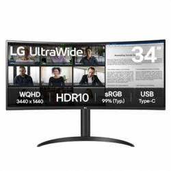 LG 34WR50QK-B monitor 34' WQHD 2xHDMI DP curvo