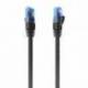 Aisens Cable RJ45 CAT.6 UTP AWG26 CCA Negro 25cm