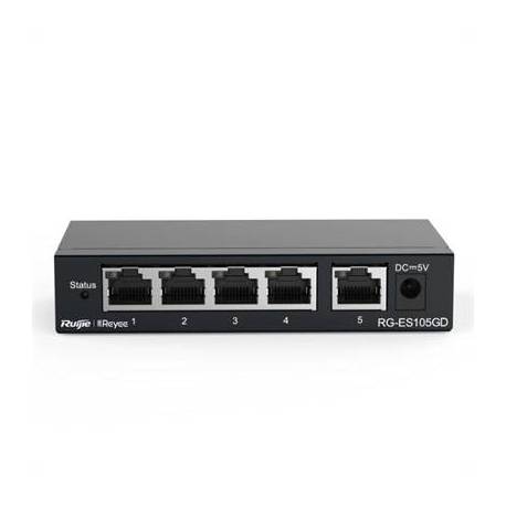 Reyee Unmanaged Switch 5xGb RJ45 Steel Case