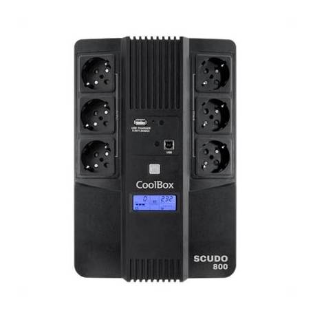COOLBOX SAI SCUDO3 800VA/480W CON PANTALLA LCD