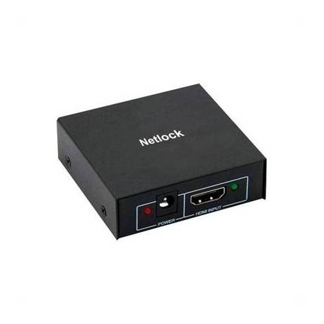 Netlock Splitter HDMI 4K/30Hz de 2 puertos mini