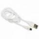 iggual cable USB-A/micro-USB 100 cm blanco