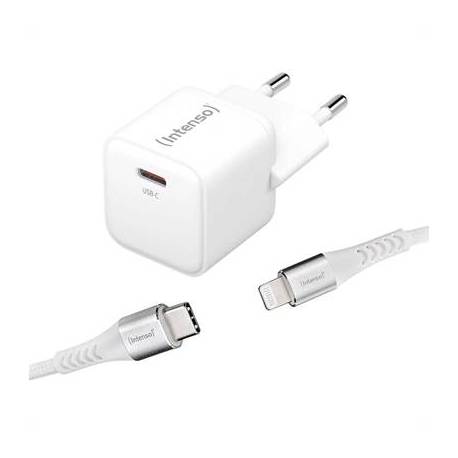 Intenso | Cargador pared GaN W30C USB-C|blanco