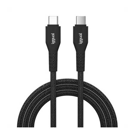 iggual Cable USB-C a tipo C 60W 3A 100 cm trenzado