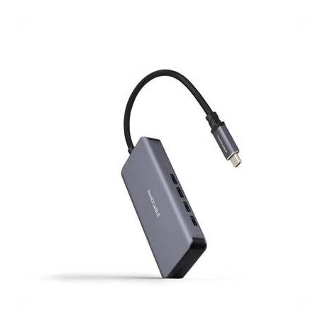 Nanocable HUB USB-C/M a 3xUSB-C/H ALUMINIO 10 cm