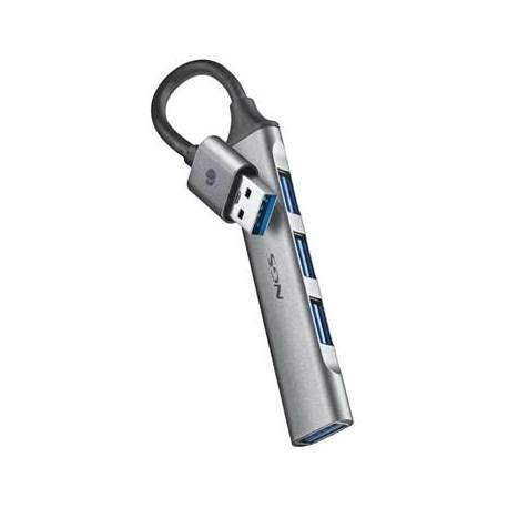 NGS HUB 4 PUERTOS USB: 1 X USB 3.2, 3 X USB 2.0