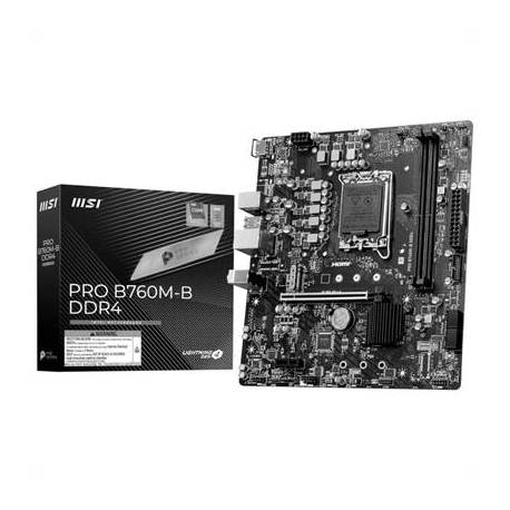 MSI Placa Base PRO B760M-B DDR4 mATX LGA1700
