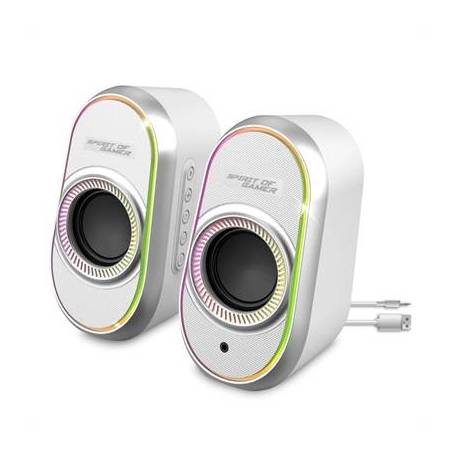 Spirit of Gamer Altavoz 2.0 FANATIC 500 RGB White