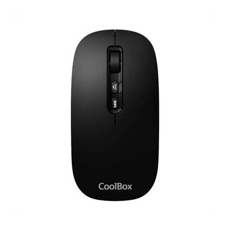 Coolbox Ratón W02-IA Inalámbrico RF+BT Negro