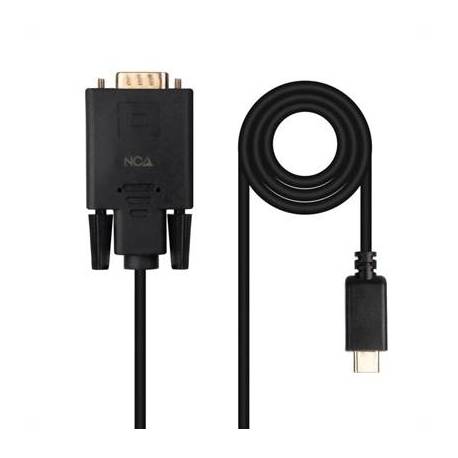 Nanocable Cable Conversor USB-C/M a VGA/M 1,8 M