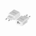 Aisens Cargador 20W USB-C PD3.0 USB-A QC3.0 Blanco