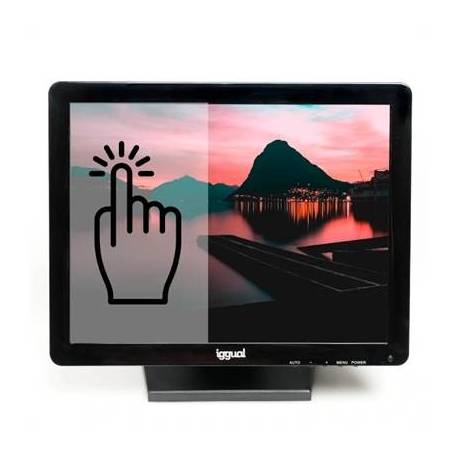 iggual Monitor táctil resistivo 15' USB VGA HDMI