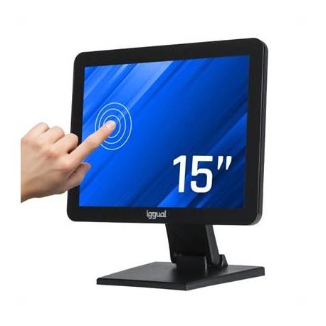iggual Monitor táctil capacitivo 15' VGA HDMI USB