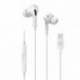 Celly Auriculares cable Usb-C Blanco
