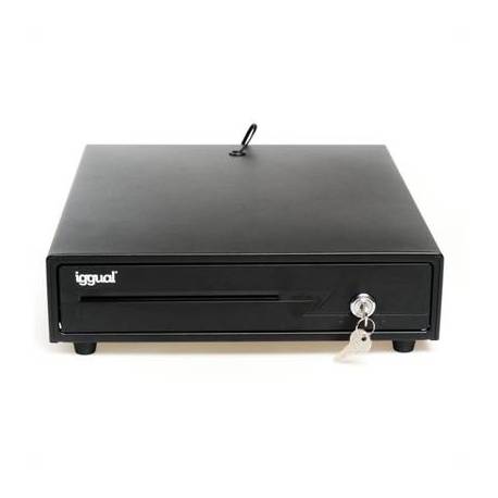 iggual Cajón Portamonedas IRON-10 38cm 4+6 negro