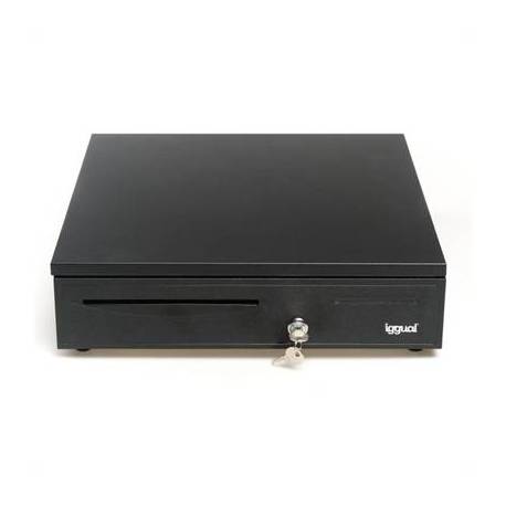 iggual Cajón Portamonedas IRON-50 42cm 5+8 negro