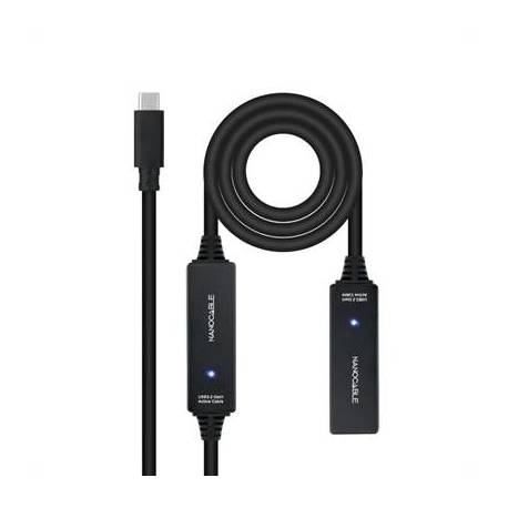 Nanocable Cable USB 3.2 amplif. C/M-C/H 10 m