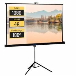 iggual Pantalla 100' 180x180 cm con trípode+bolsa