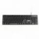 iggual Teclado estándar CK-FRAMELESS-105T negro
