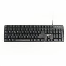 iggual Teclado estándar CK-FRAMELESS-105T negro