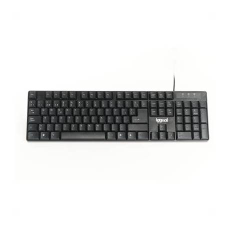 iggual Teclado estándar CK-FRAMELESS-105T negro