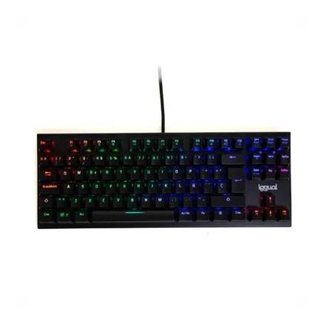 iggual Teclado gaming TKL mecánico ONYX RGB negro