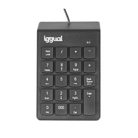 iggual Teclado numérico USB CK-NUM-19T negro