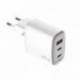 Celly Cargador Gan 1Usb 2Usb-C 65w WH